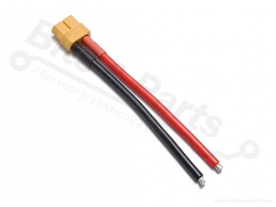 Voedingsconnector XT60 female met 12AWG kabeltje